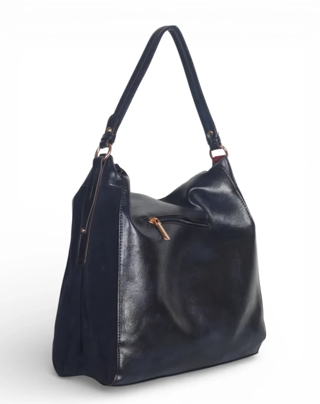 Coconuda Italy – torebka worek damska A4 skóra ekologiczna zamsz elegancka shopper bag