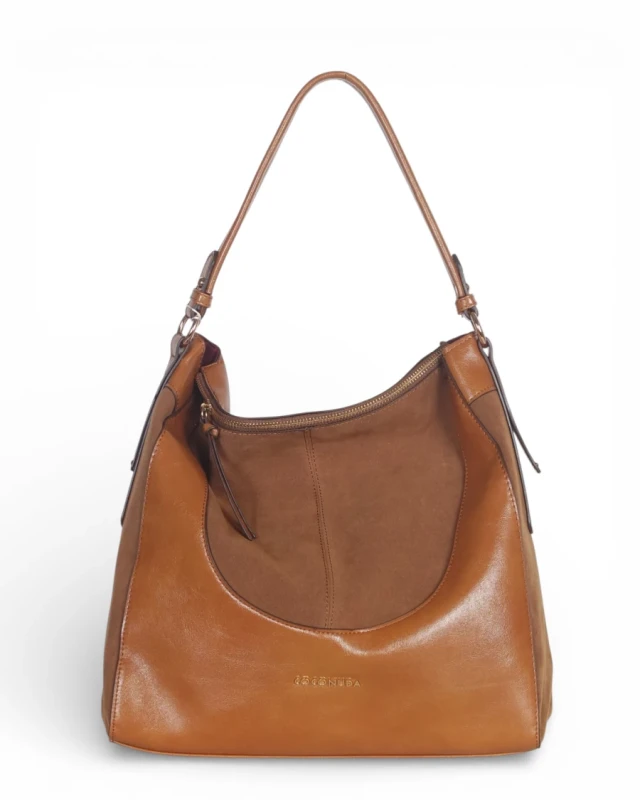 Coconuda Italy – torebka worek damska A4 skóra ekologiczna zamsz elegancka shopper bag