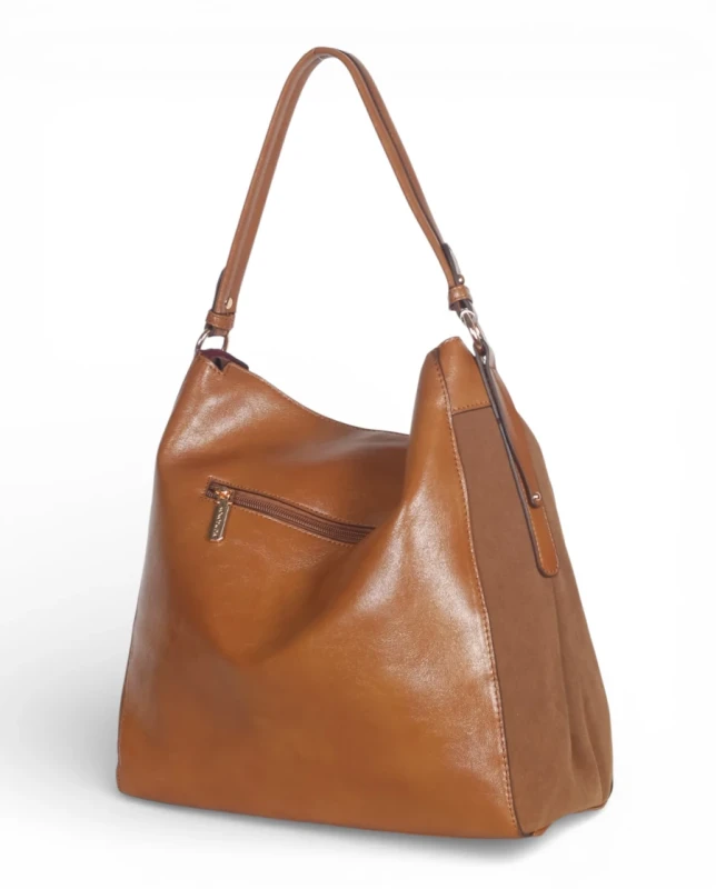 Coconuda Italy – torebka worek damska A4 skóra ekologiczna zamsz elegancka shopper bag