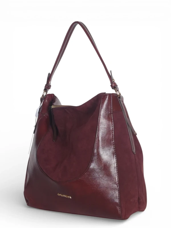 Coconuda Italy – torebka worek damska A4 skóra ekologiczna zamsz elegancka shopper bag