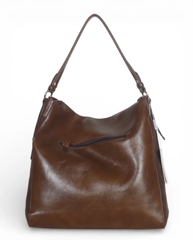 Coconuda Italy – torebka worek damska A4 skóra ekologiczna zamsz elegancka shopper bag