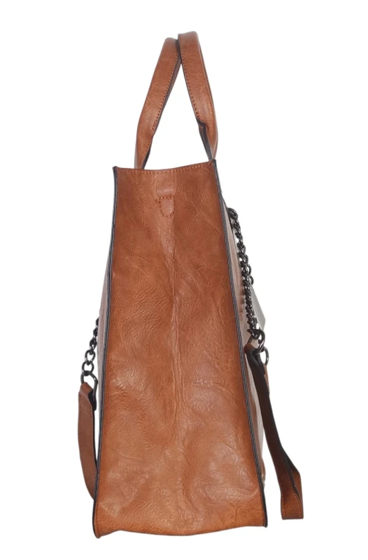 Andrea Massi Italy – duża torebka damska shopper bag A4 + listonoszka 2w1 eko skóra