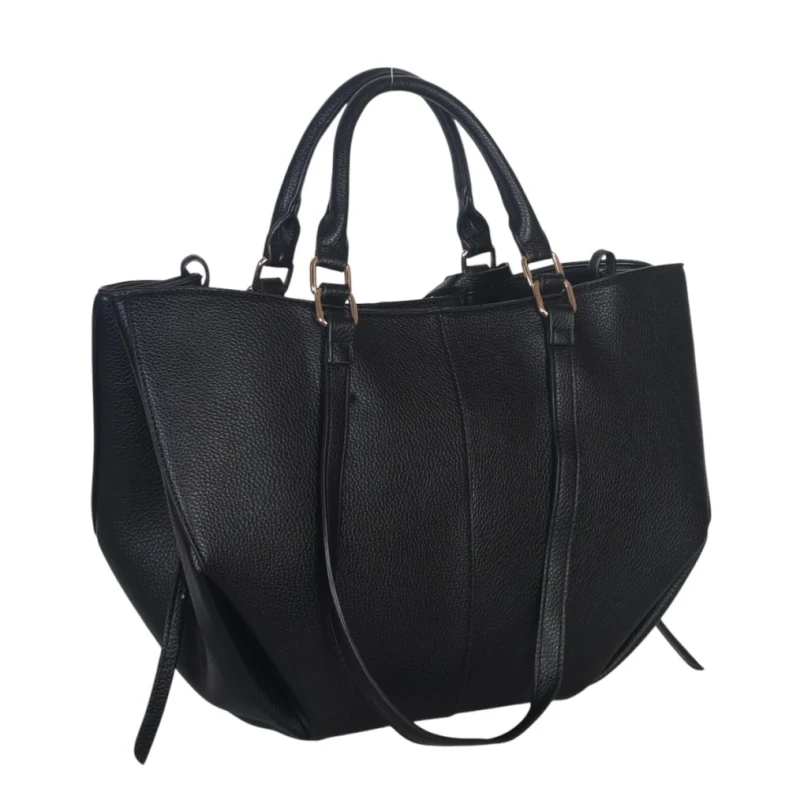 Torebka damska shopper bag Gallantry Paris – duża modna torba miejska A4 na ramię z saszetką
