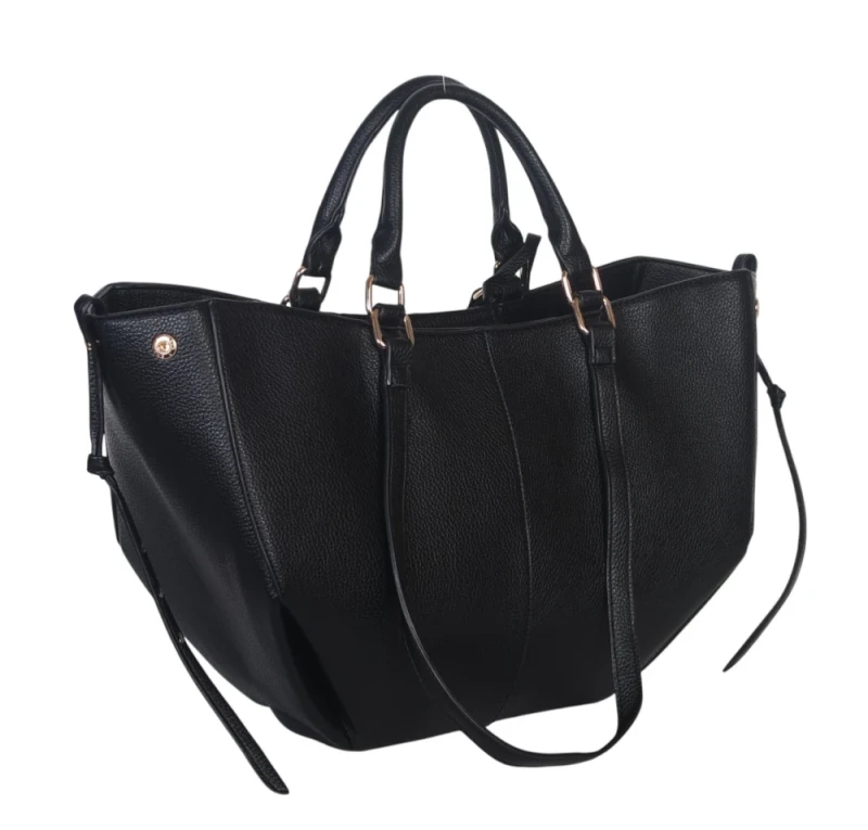 Torebka damska shopper bag Gallantry Paris – duża modna torba miejska A4 na ramię z saszetką