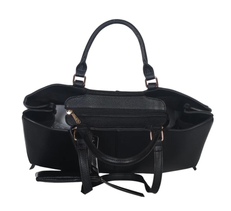 Torebka damska shopper bag Gallantry Paris – duża modna torba miejska A4 na ramię z saszetką