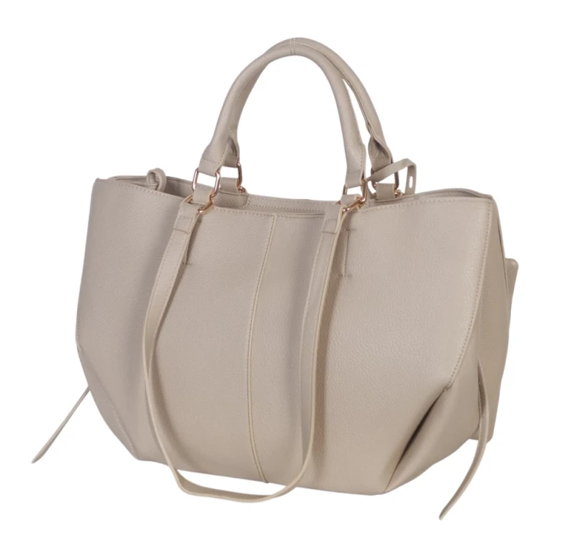 Torebka damska shopper bag Gallantry Paris – duża modna torba miejska A4 na ramię z saszetką