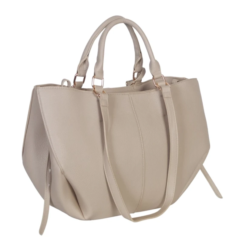 Torebka damska shopper bag Gallantry Paris – duża modna torba miejska A4 na ramię z saszetką