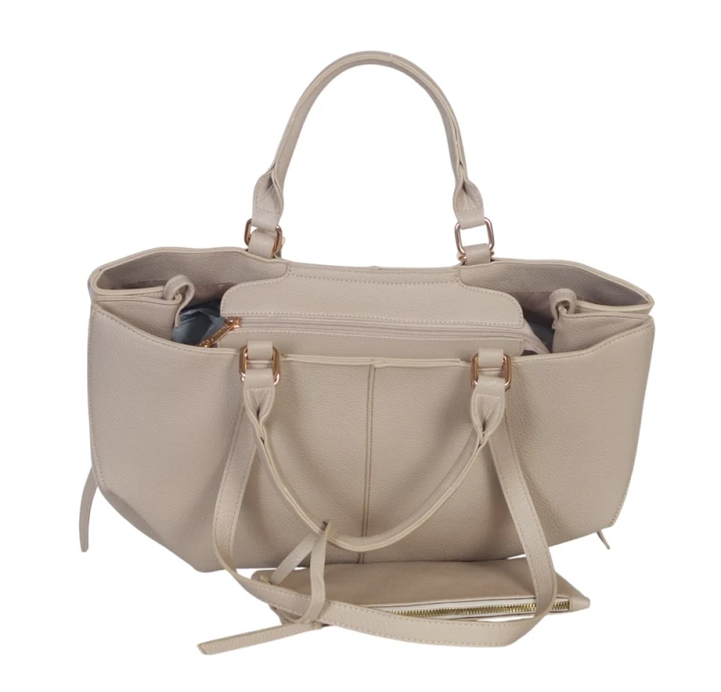 Torebka damska shopper bag Gallantry Paris – duża modna torba miejska A4 na ramię z saszetką