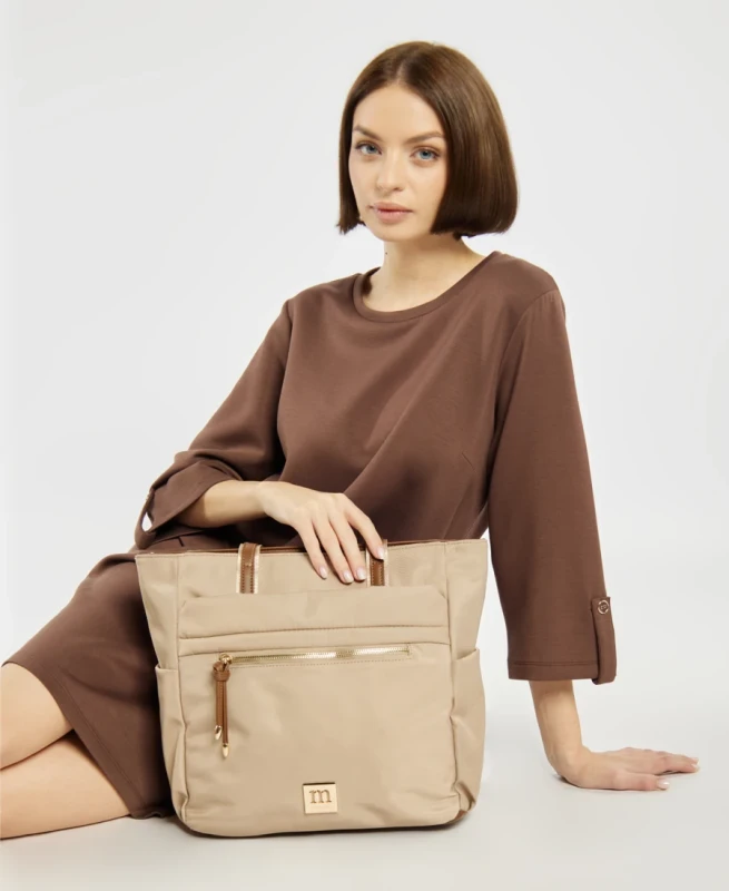 Torebka damska shopper bag MONNARI – duża torba A4 do pracy i szkoły