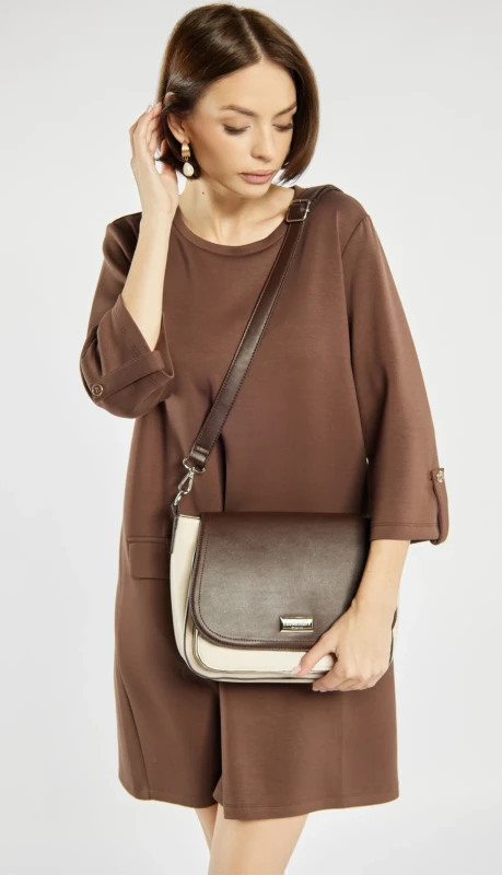Torebka listonoszka damska MONNARI – elegancka torba na ramię z klapką