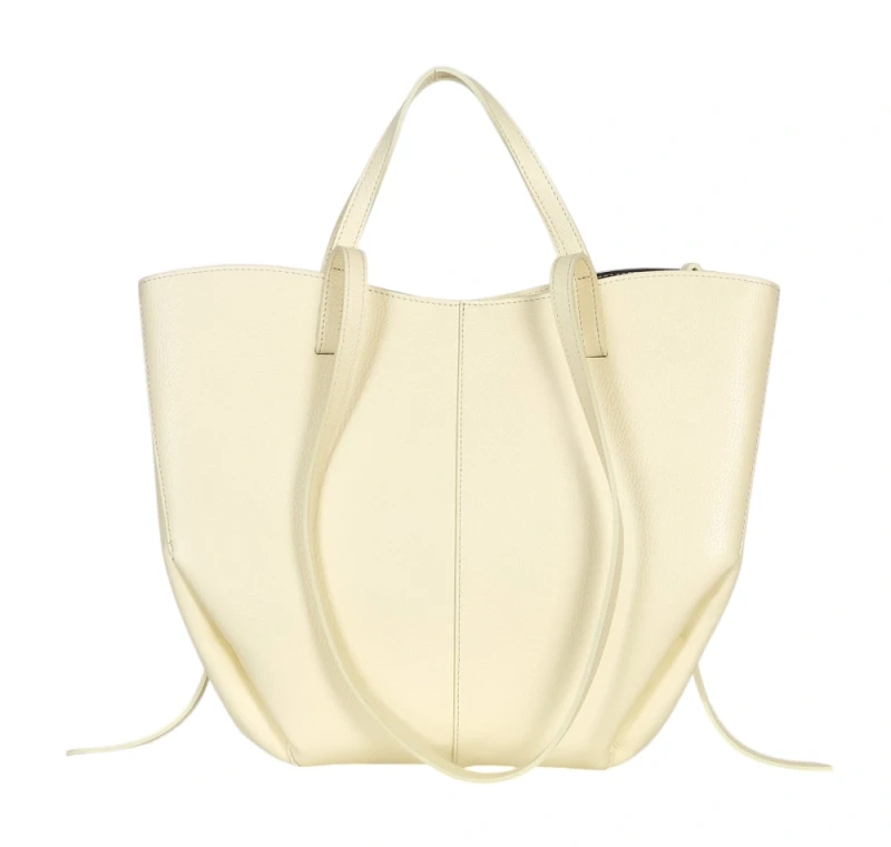 Żółta skórzana torba damska Shopper XL | BESTSELLER | Vera Pelle