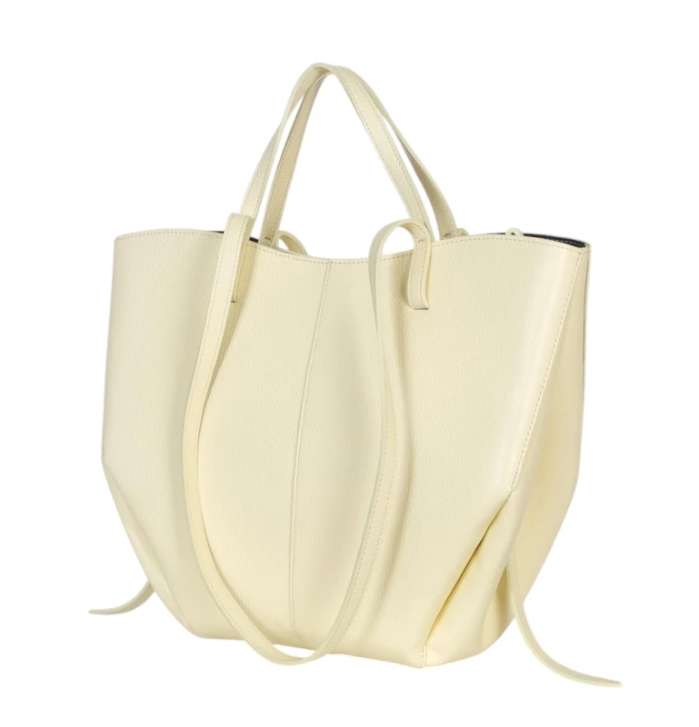 Żółta skórzana torba damska Shopper XL | BESTSELLER | Vera Pelle