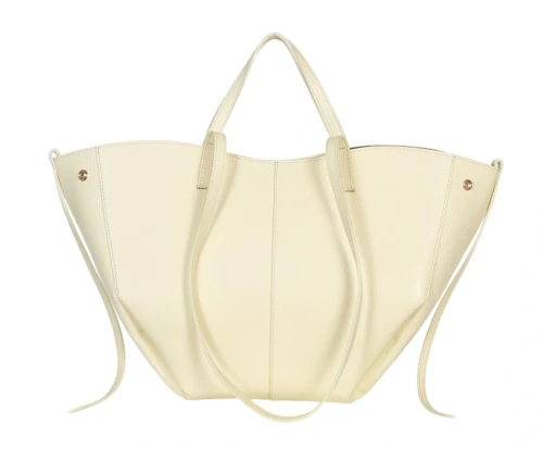 Żółta skórzana torba damska Shopper XL | BESTSELLER | Vera Pelle 