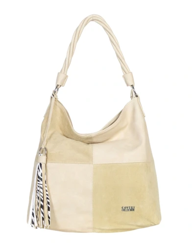 Coveri Italy torebka damska worek z zamszem – z długim paskiem | Wiosna 2026