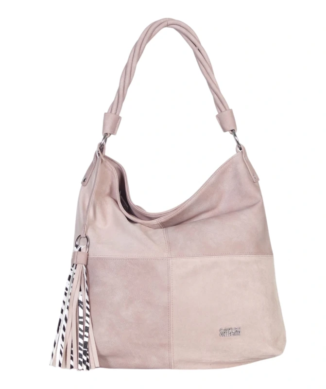 Coveri Italy torebka damska worek z zamszem – z długim paskiem | Wiosna 2026