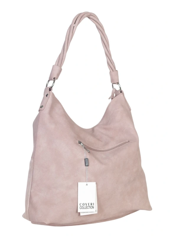 Coveri Italy torebka damska worek z zamszem – z długim paskiem | Wiosna 2026