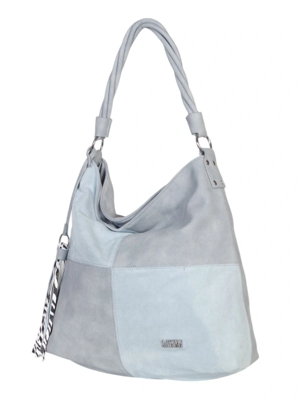 Coveri Italy torebka damska worek z zamszem – z długim paskiem | Wiosna 2026