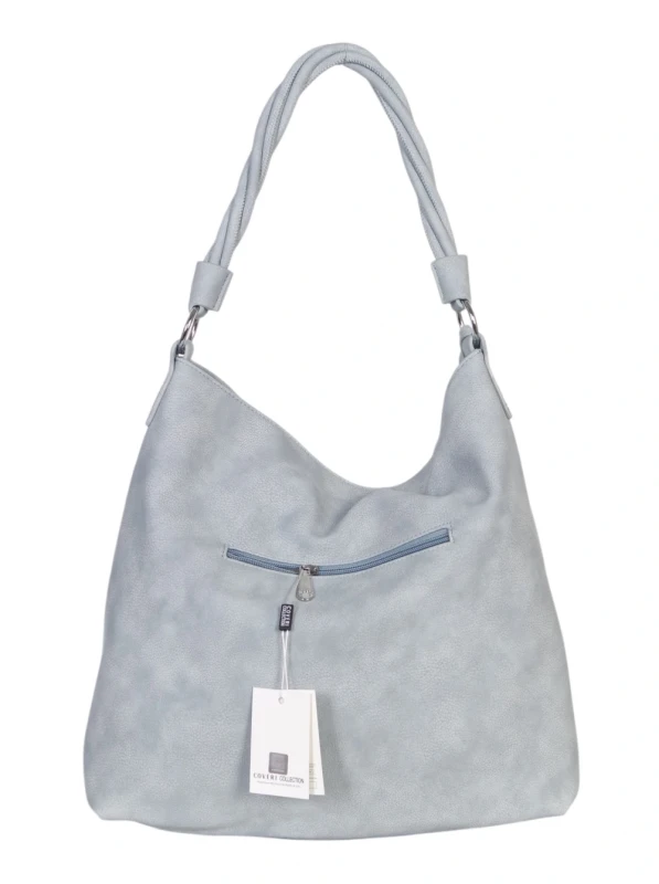 Coveri Italy torebka damska worek z zamszem – z długim paskiem | Wiosna 2026