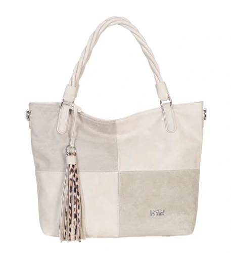 Coveri Italy torebka damska z rączkami i długim paskiem – A4 | Wiosna 2026 