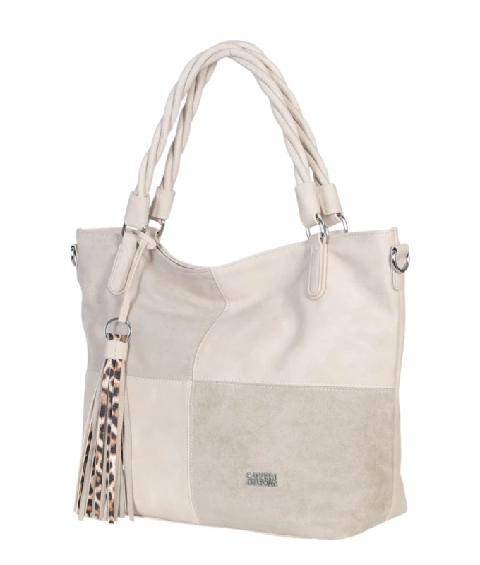 Coveri Italy torebka damska z rączkami i długim paskiem – A4 | Wiosna 2026