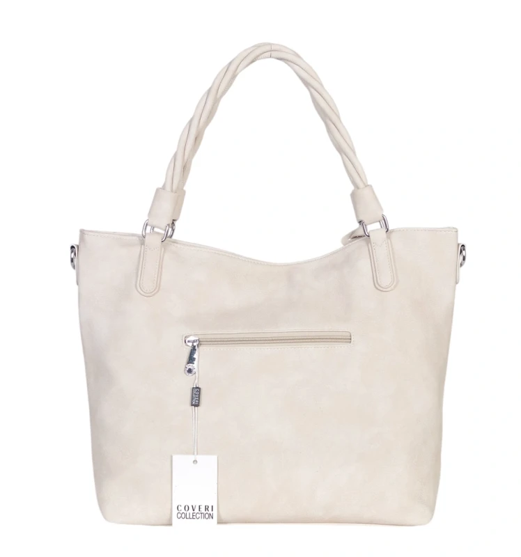 Coveri Italy torebka damska z rączkami i długim paskiem – A4 | Wiosna 2026