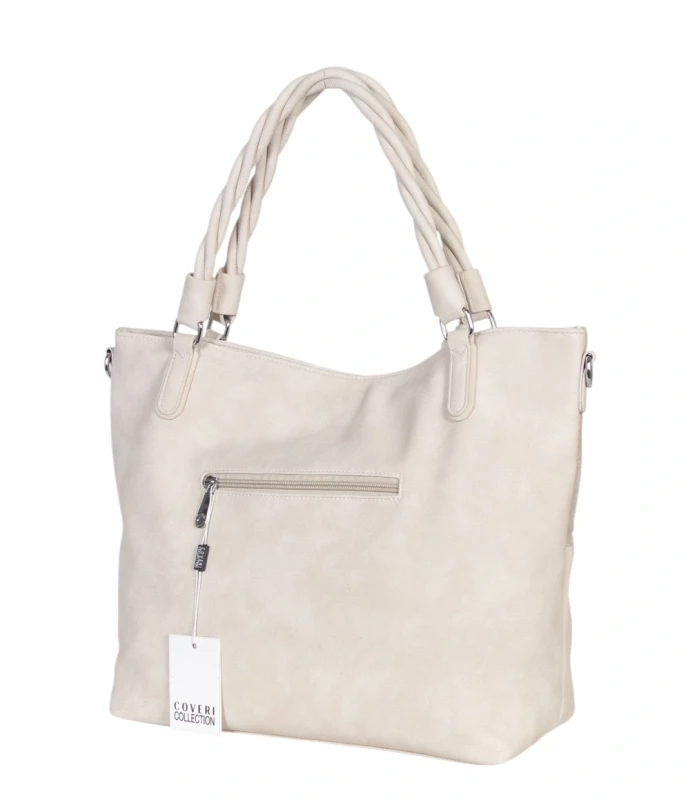 Coveri Italy torebka damska z rączkami i długim paskiem – A4 | Wiosna 2026