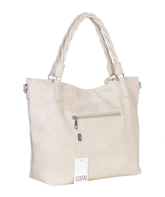Coveri Italy torebka damska z rączkami i długim paskiem – A4 | Wiosna 2026