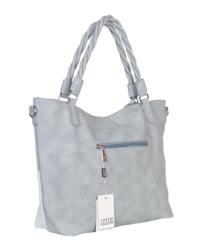 Coveri Italy torebka damska z rączkami i długim paskiem – A4 | Wiosna 2026