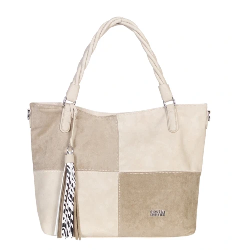 Coveri Italy torebka damska z rączkami i długim paskiem – A4 | Wiosna 2026 