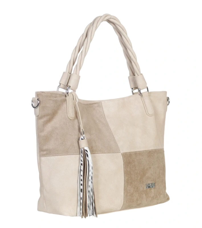 Coveri Italy torebka damska z rączkami i długim paskiem – A4 | Wiosna 2026