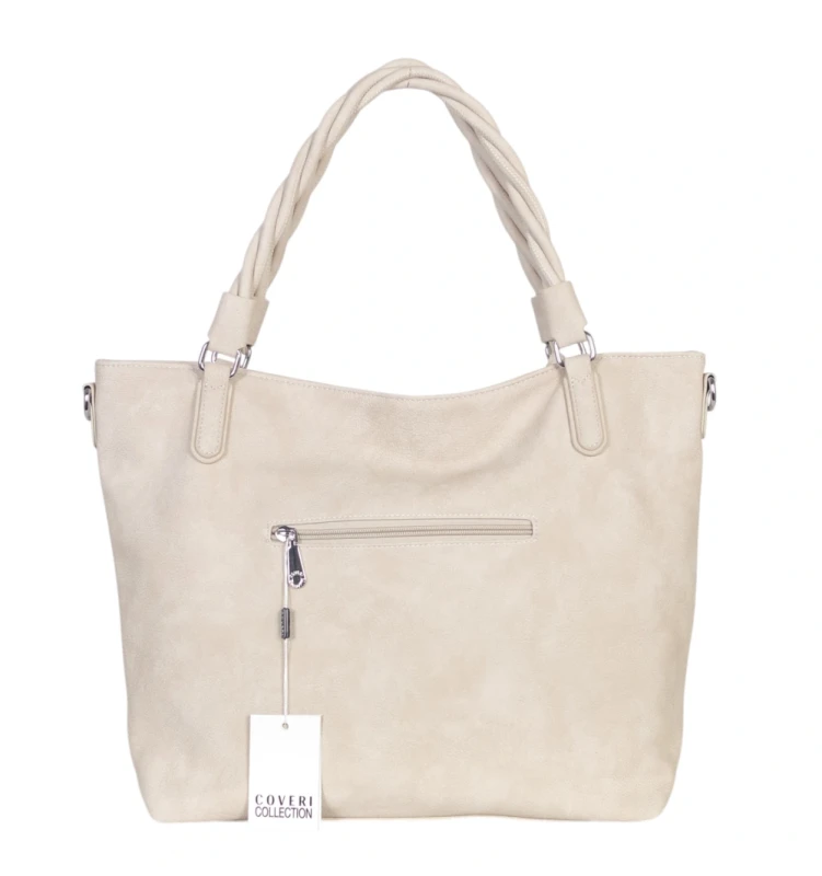 Coveri Italy torebka damska z rączkami i długim paskiem – A4 | Wiosna 2026