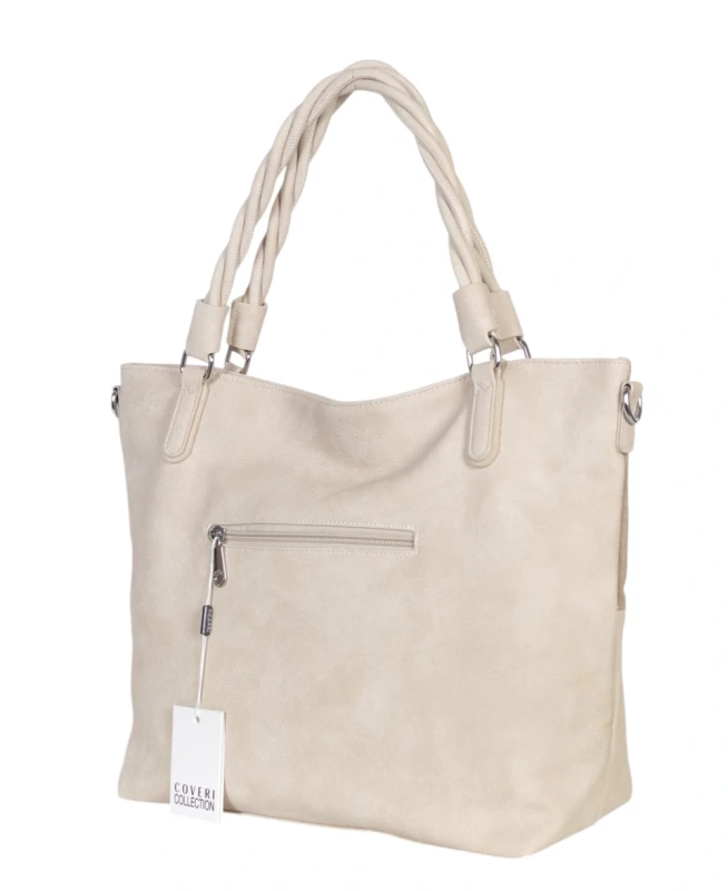 Coveri Italy torebka damska z rączkami i długim paskiem – A4 | Wiosna 2026