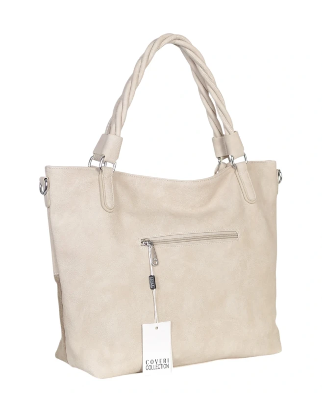 Coveri Italy torebka damska z rączkami i długim paskiem – A4 | Wiosna 2026