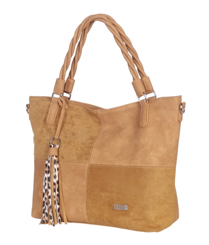 Coveri Italy torebka damska z rączkami i długim paskiem – A4 | Wiosna 2026