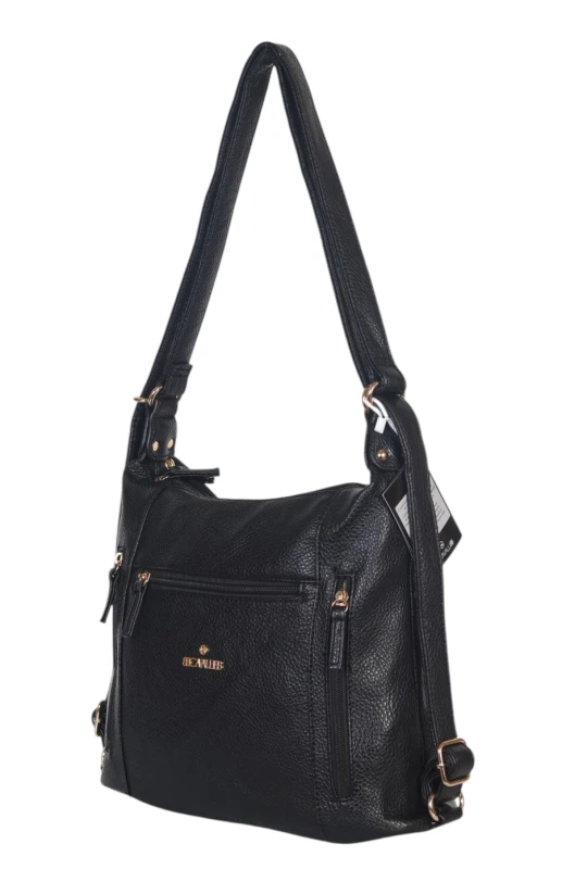 CAVALLI Italy 2w1 torebka i plecak – torbo plecak dwukomorowy