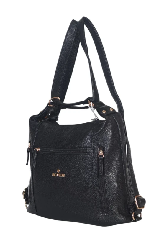 CAVALLI Italy 2w1 torebka i plecak – torbo plecak dwukomorowy