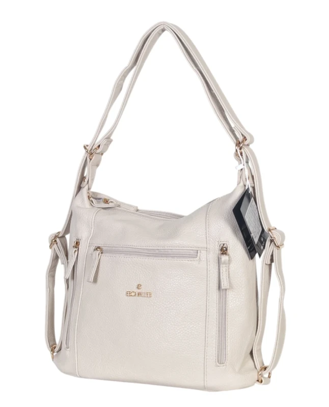 CAVALLI Italy 2w1 torebka i plecak – torbo plecak dwukomorowy