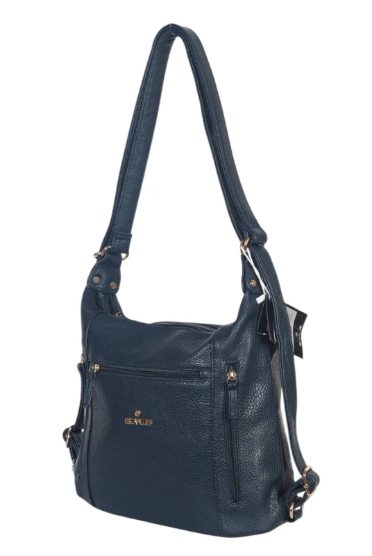 CAVALLI Italy 2w1 torebka i plecak – torbo plecak dwukomorowy
