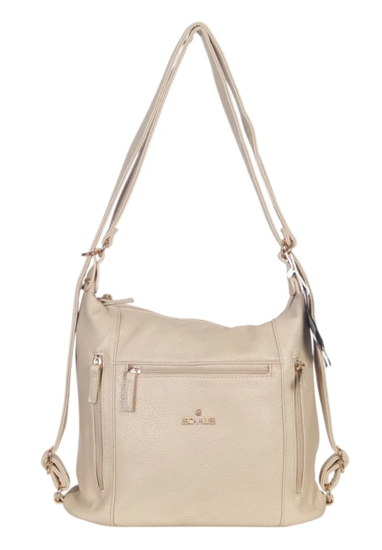 CAVALLI Italy 2w1 torebka i plecak – torbo plecak dwukomorowy
