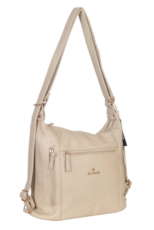 CAVALLI Italy 2w1 torebka i plecak – torbo plecak dwukomorowy
