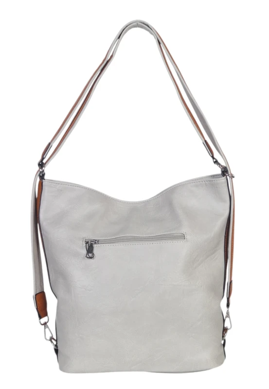 ROMINA &amp; CO torba 2w1 torebka worek z funkcją plecaka – 4 zewnętrzne kieszenie