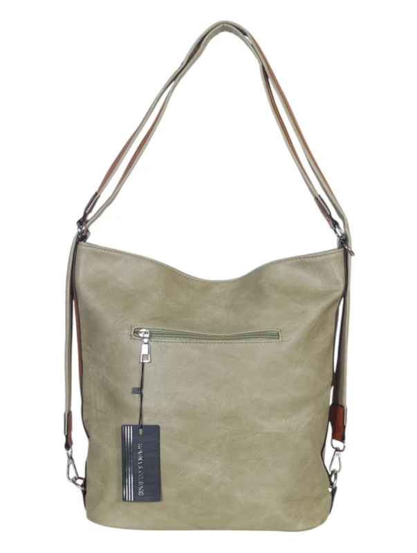 ROMINA &amp; CO torba 2w1 torebka worek z funkcją plecaka – 4 zewnętrzne kieszenie