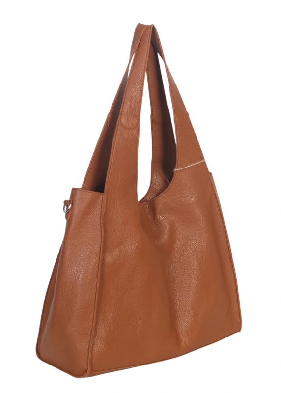 Torebka damska shopper Szara Saszetka 2w1 Na suwak Pojemna