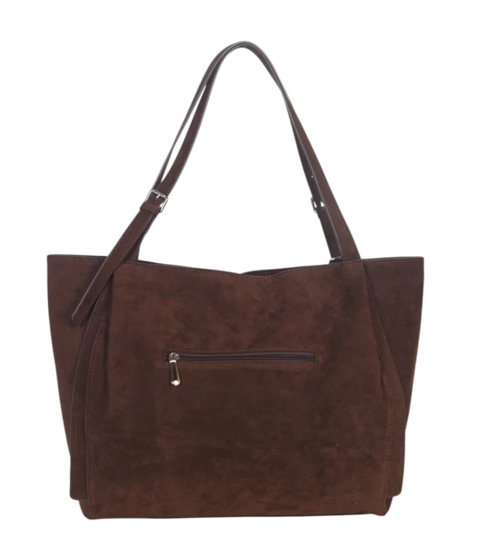 FLORA&amp;CO Paris duża torebka shopper z zamszu – mieści A4 | Wiosna Lato 2026