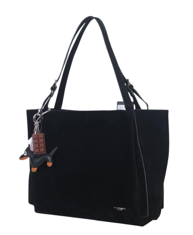 FLORA&amp;CO Paris duża torebka shopper z zamszu – mieści A4 | Jesień Zima