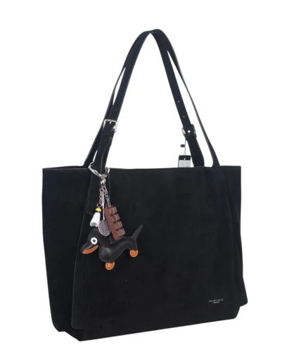 FLORA&CO Paris duża torebka shopper z zamszu – mieści A4 | Jesień Zima