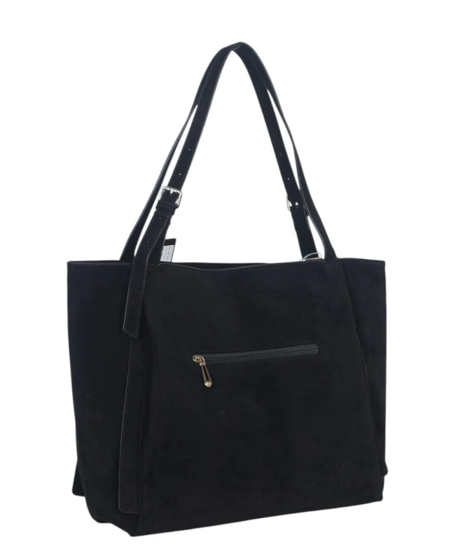 FLORA&amp;CO Paris duża torebka shopper z zamszu – mieści A4 | Jesień Zima