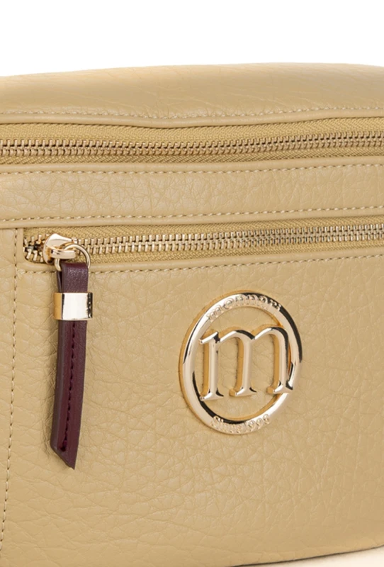 Elegancka Torebka Nerka Damska MONNARI z Szerokim Paskiem i Brelokiem