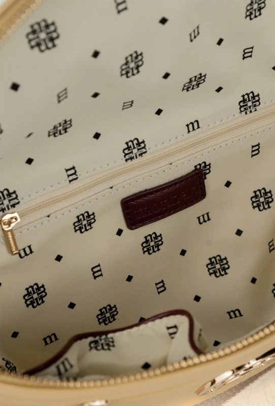 Elegancka Torebka Nerka Damska MONNARI z Szerokim Paskiem i Brelokiem