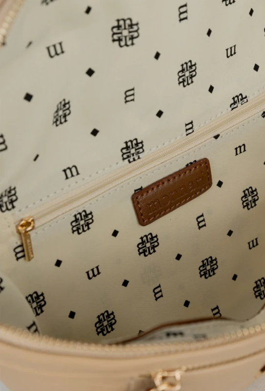 Elegancka Torebka Nerka Damska MONNARI z Szerokim Paskiem i Brelokiem